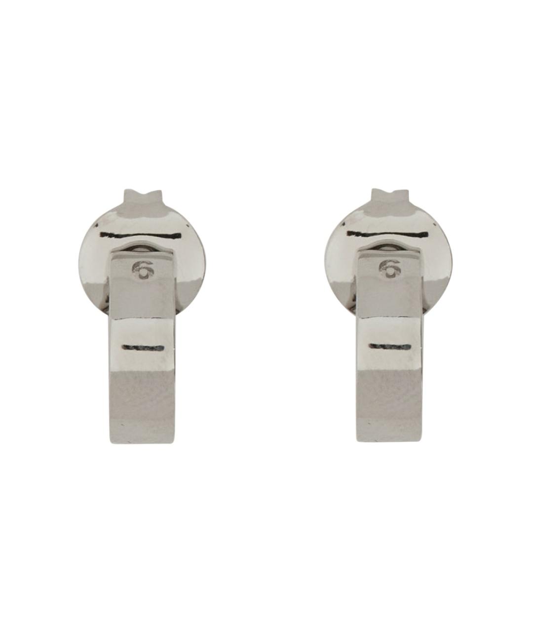 MM6 MAISON MARGIELA Серебряные металлические серьги, фото 1