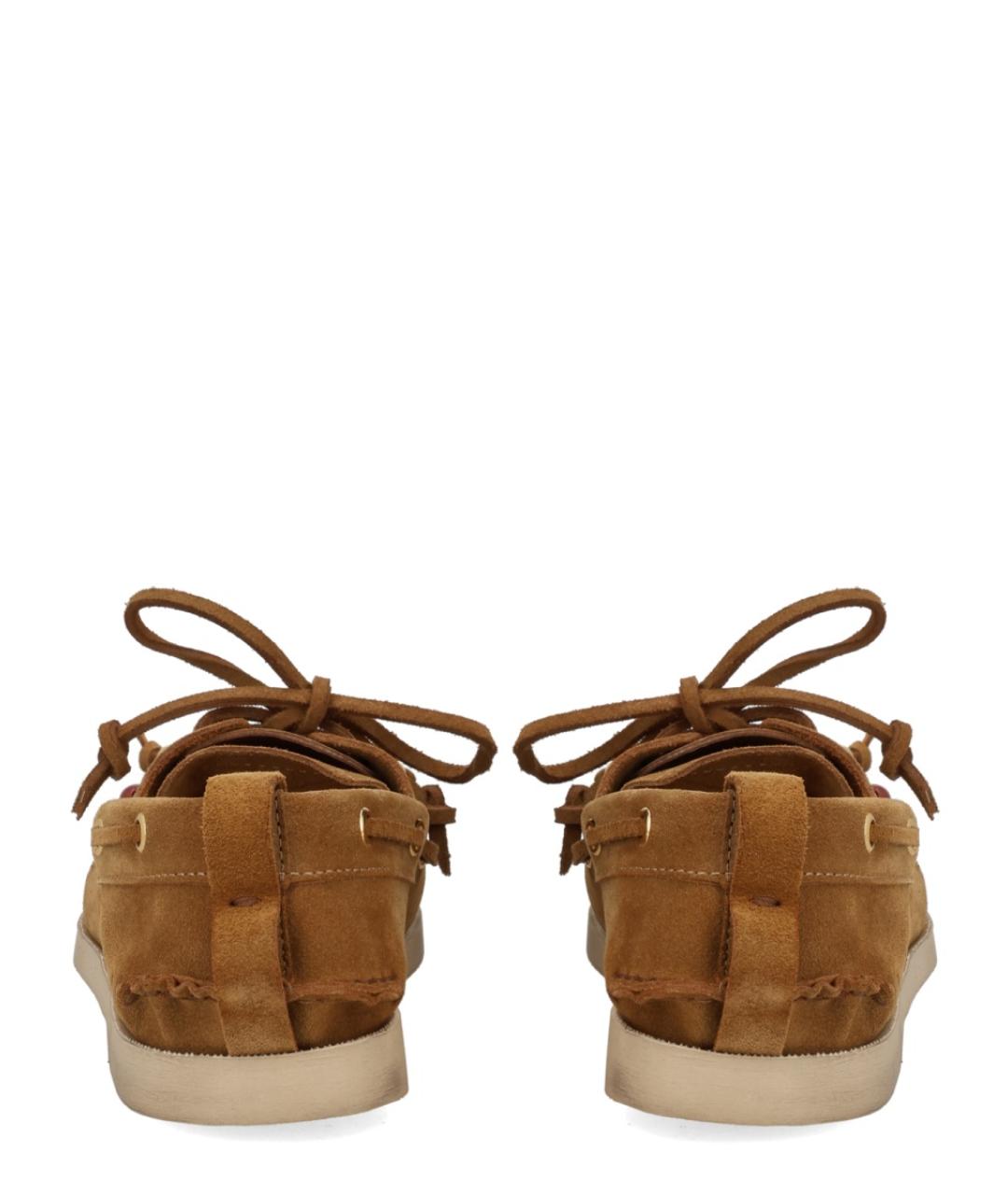 GOLDEN GOOSE DELUXE BRAND Бежевые кожаные лоферы, фото 4