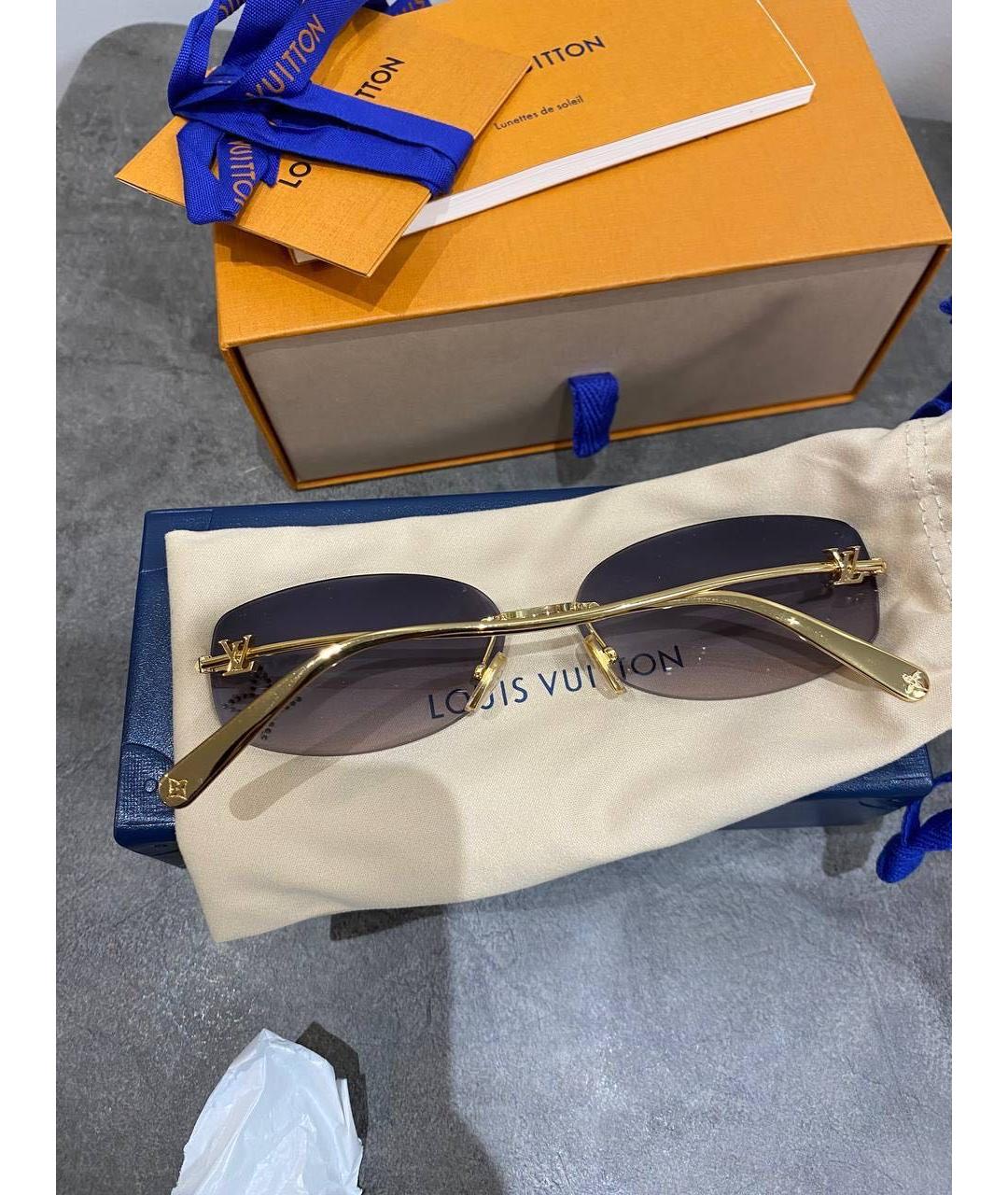 LOUIS VUITTON Мульти металлические солнцезащитные очки, фото 5