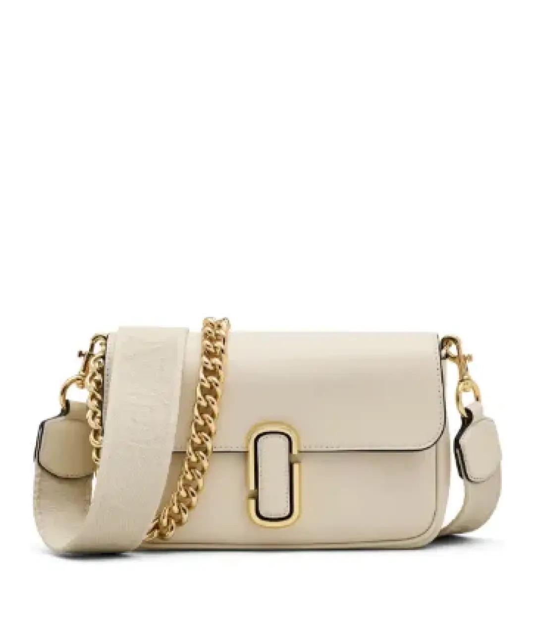 MARC JACOBS Бежевая кожаная сумка через плечо, фото 9