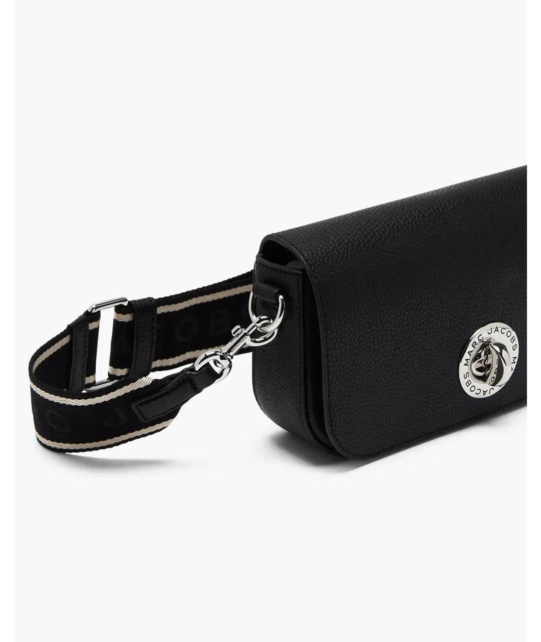 MARC JACOBS Черная кожаная сумка через плечо, фото 6