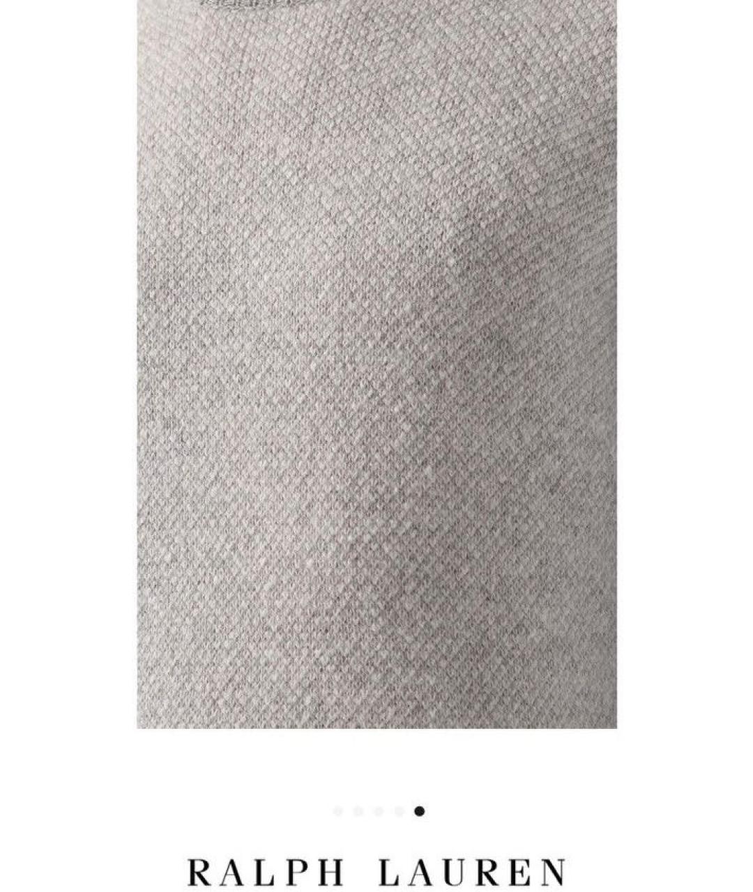 RALPH LAUREN Серый кашемировый джемпер / свитер, фото 4