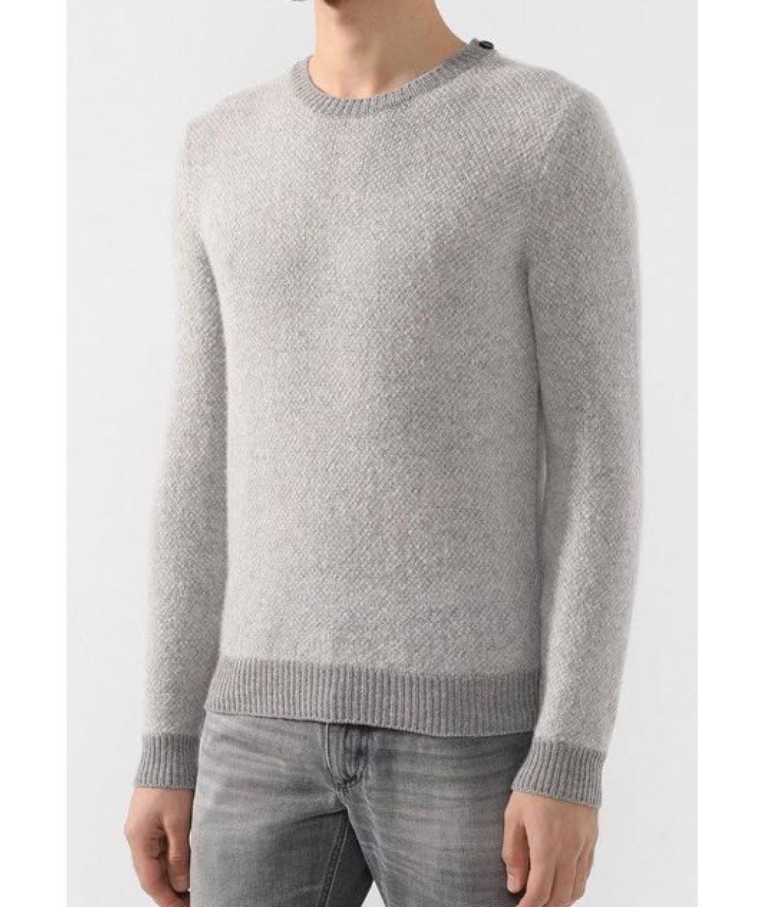 RALPH LAUREN Серый кашемировый джемпер / свитер, фото 2