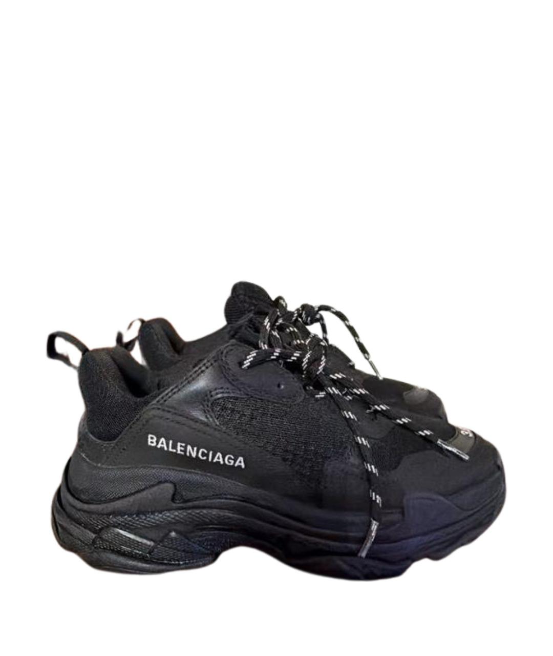 BALENCIAGA Черные текстильные кроссовки, фото 1