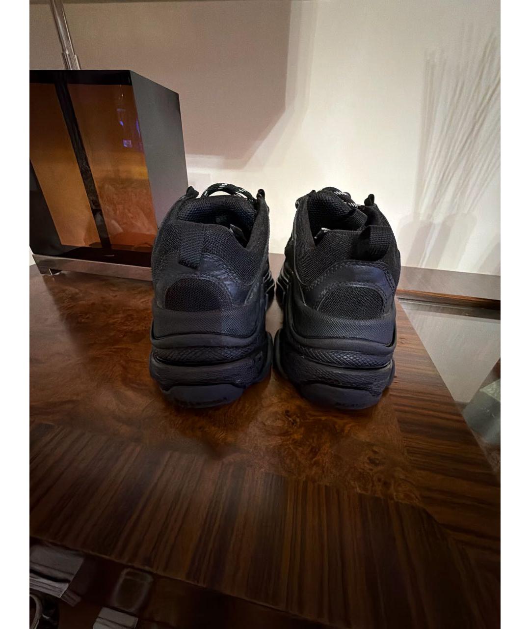 BALENCIAGA Черные текстильные кроссовки, фото 4