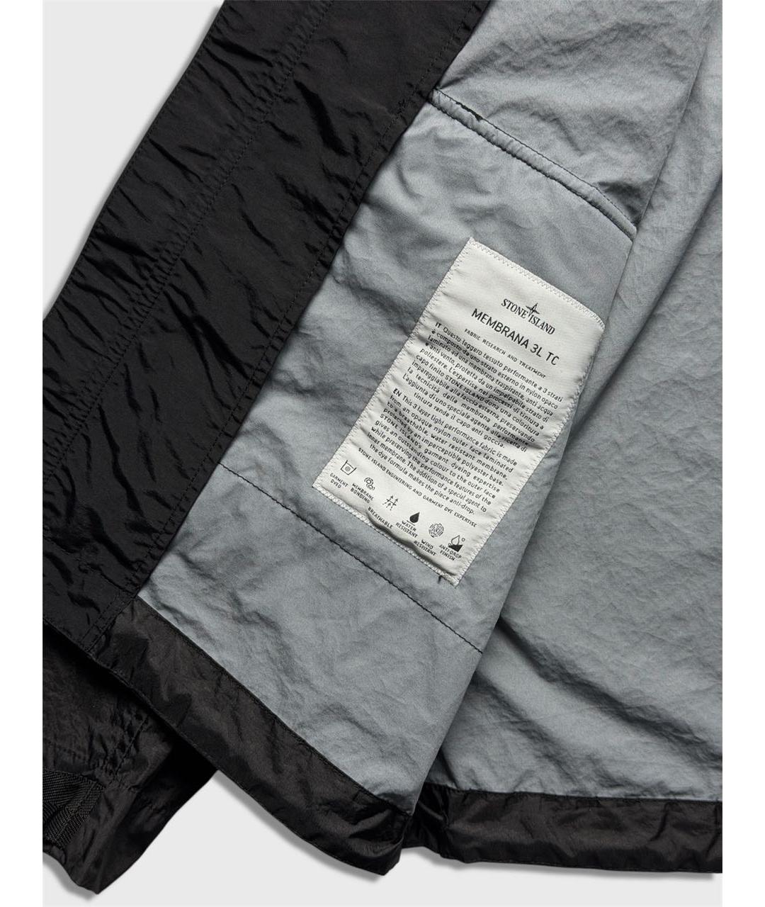 STONE ISLAND Черная куртка, фото 3