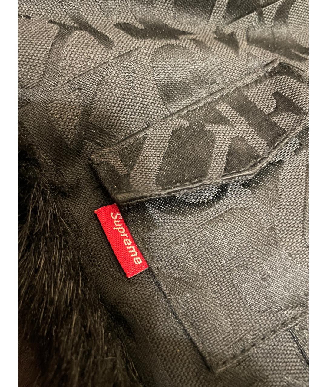 SUPREME Черная синтетическая шапка, фото 4