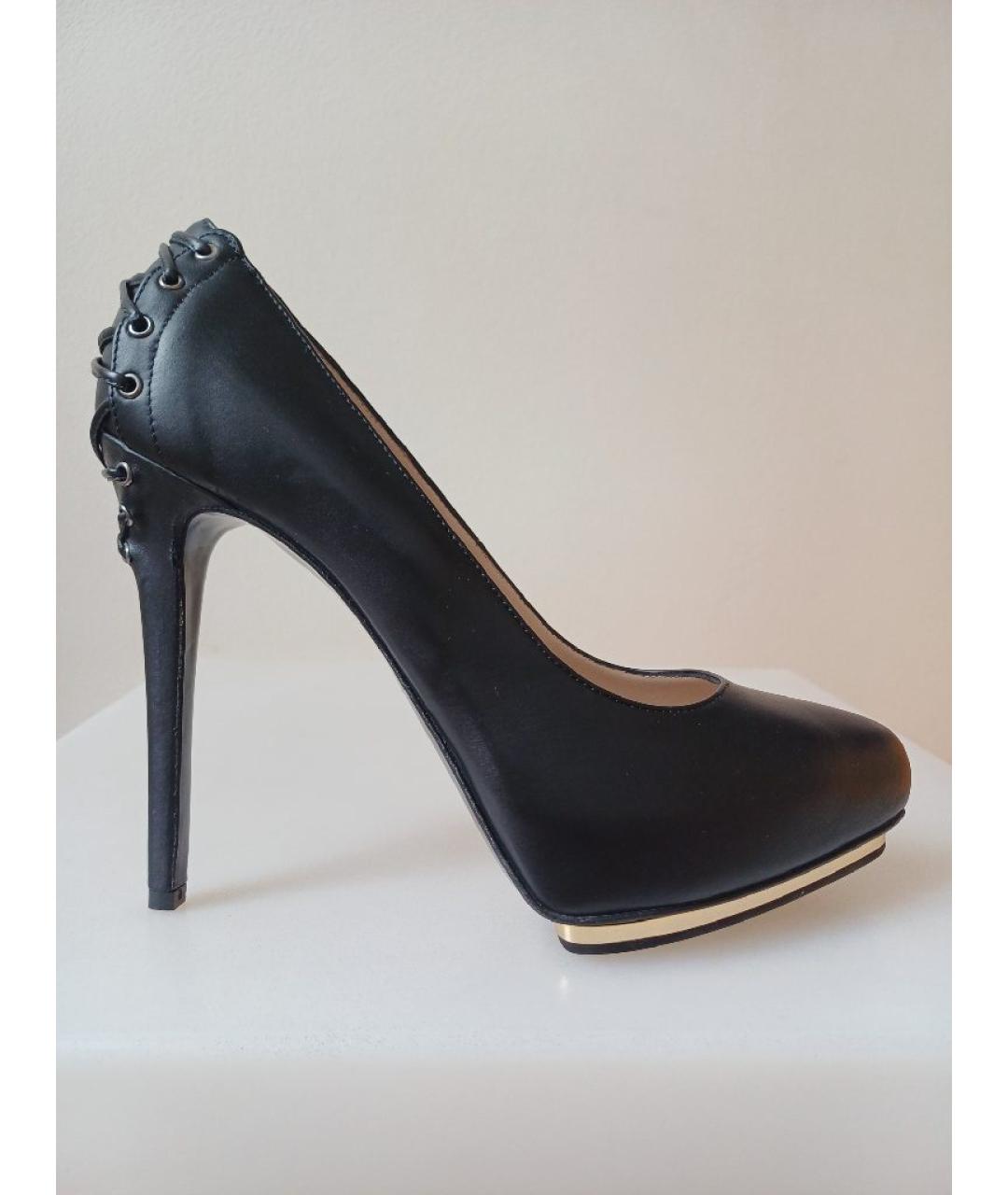 LE SILLA Черные кожаные туфли, фото 10