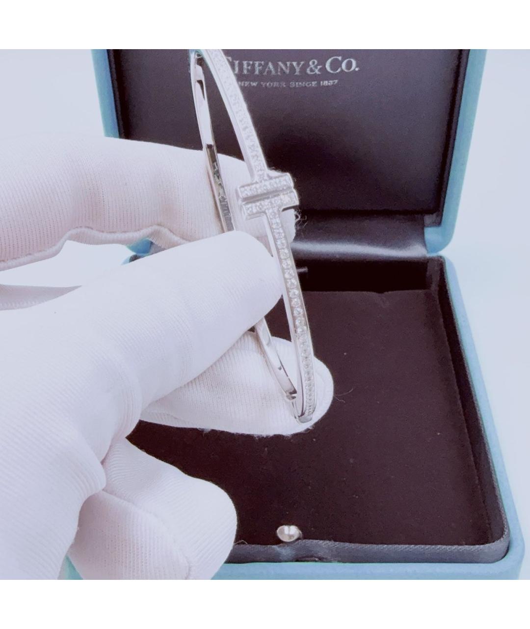 TIFFANY&CO Серебрянный браслет из белого золота, фото 5