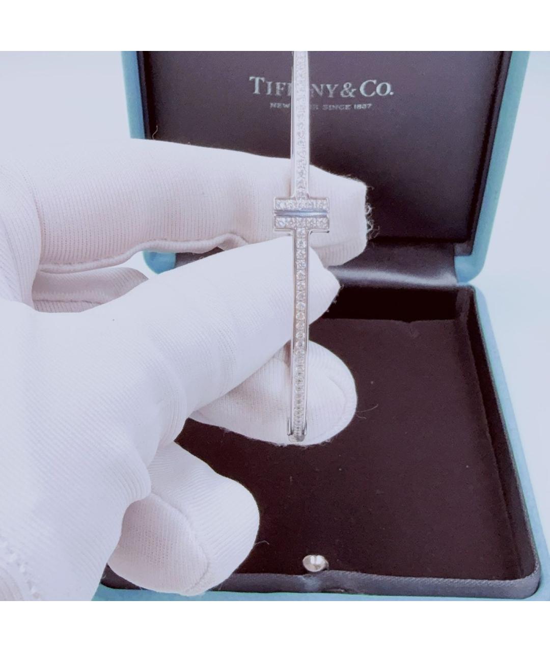 TIFFANY&CO Серебрянный браслет из белого золота, фото 3