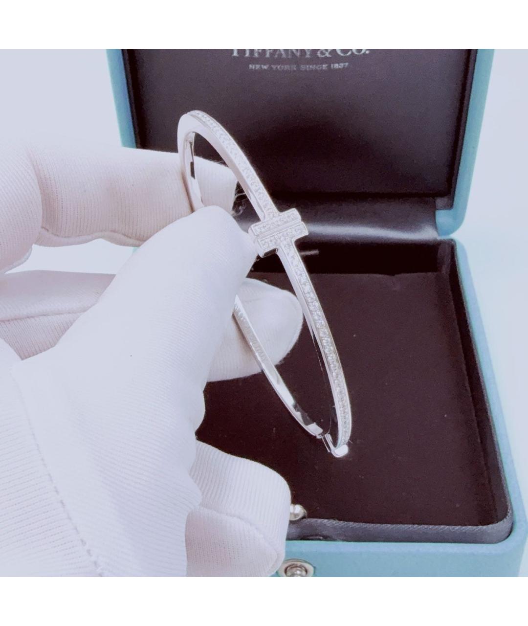 TIFFANY&CO Серебрянный браслет из белого золота, фото 6