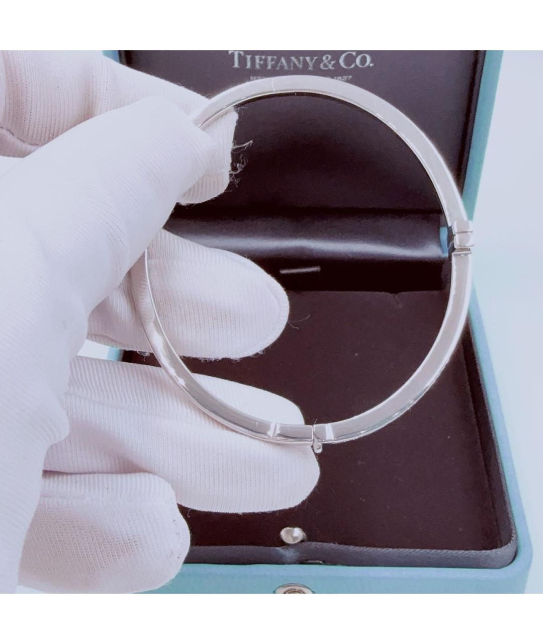 TIFFANY&CO Серебрянный браслет из белого золота, фото 7
