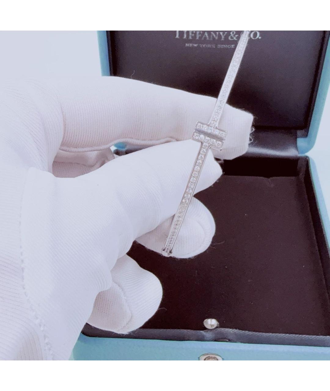 TIFFANY&CO Серебрянный браслет из белого золота, фото 4