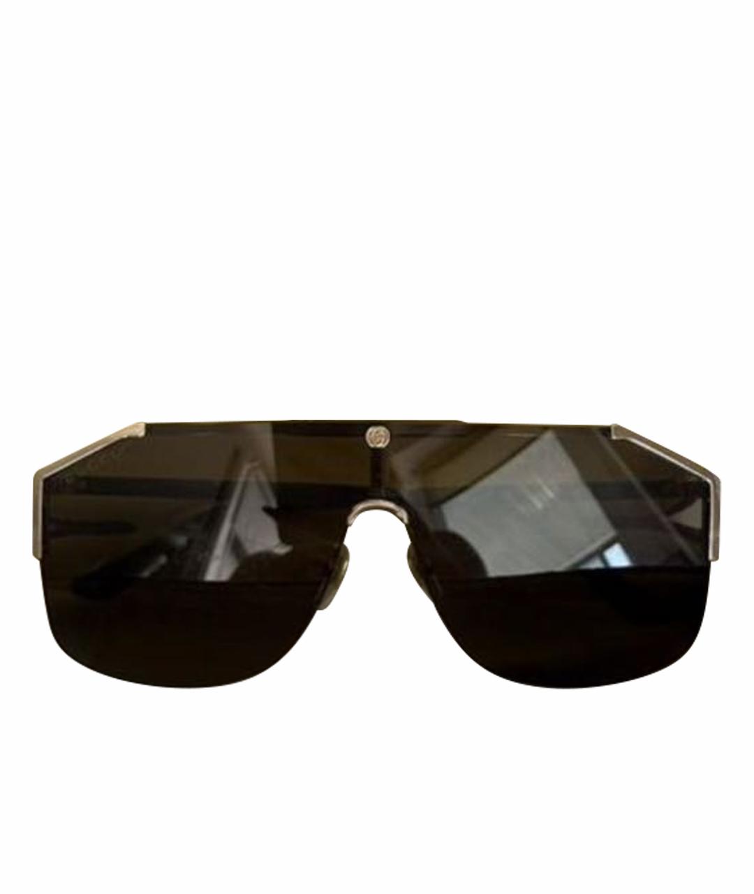 GUCCI Черные пластиковые солнцезащитные очки, фото 1