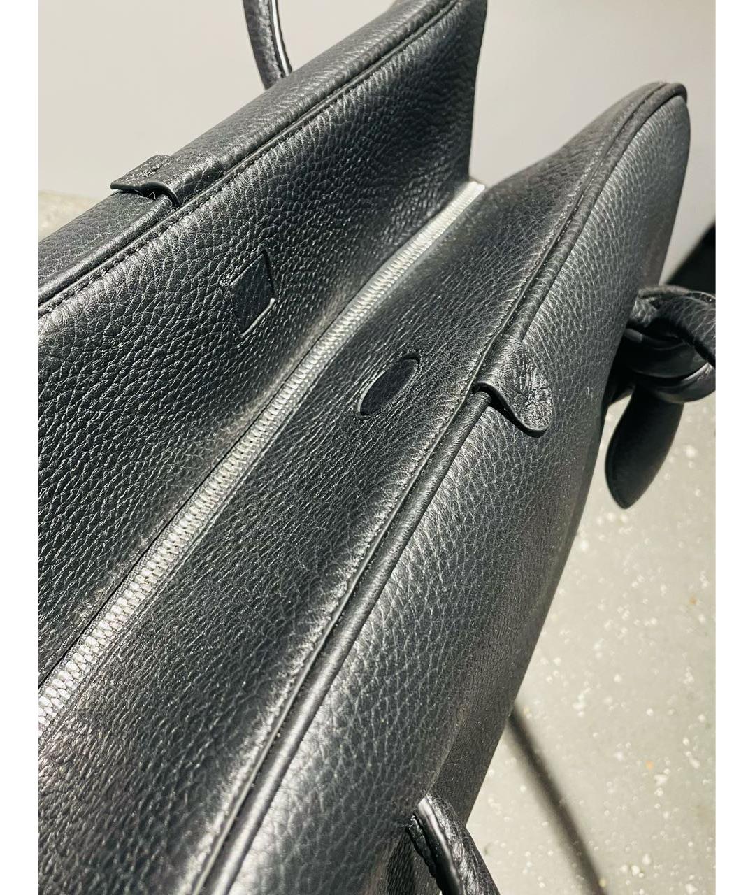 JACQUEMUS Черная кожаная сумка через плечо, фото 7