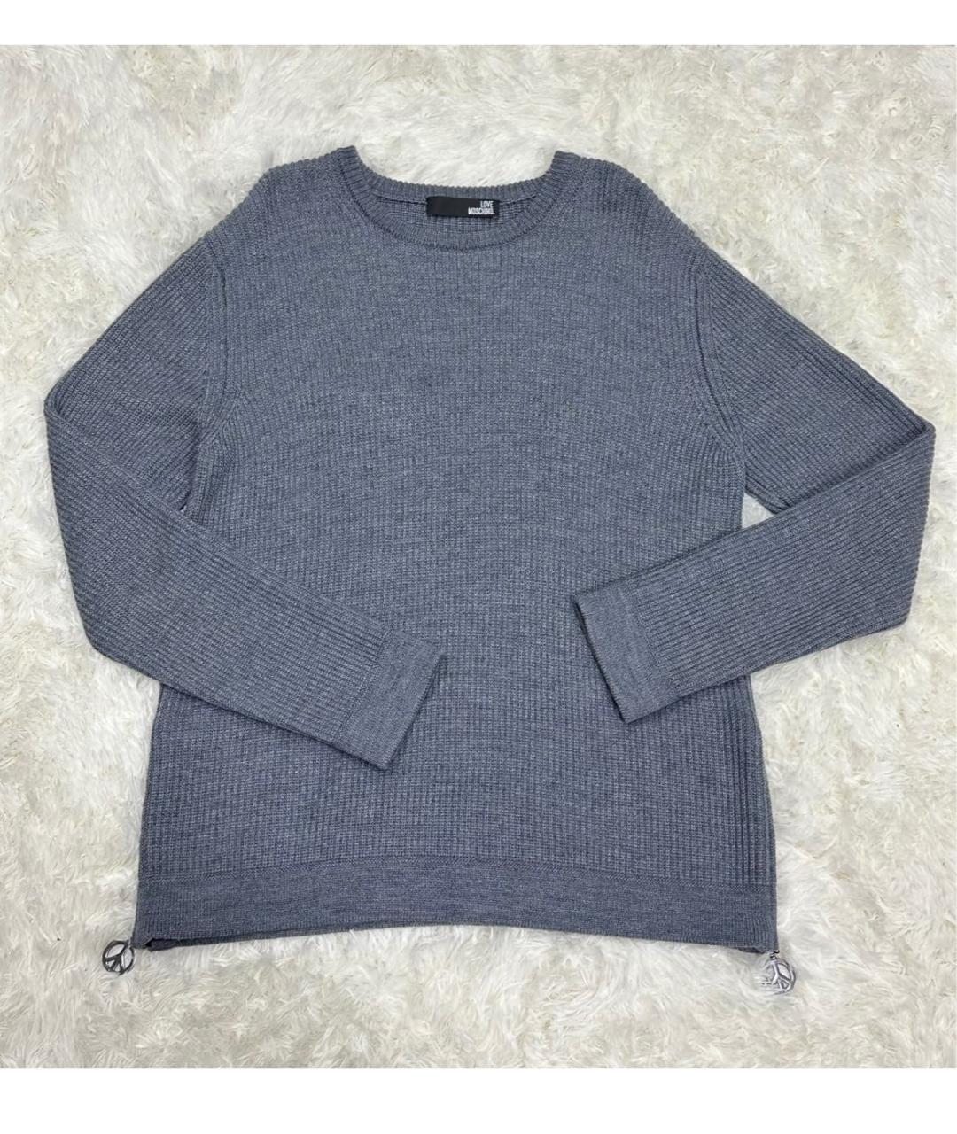 LOVE MOSCHINO Серый джемпер / свитер, фото 7