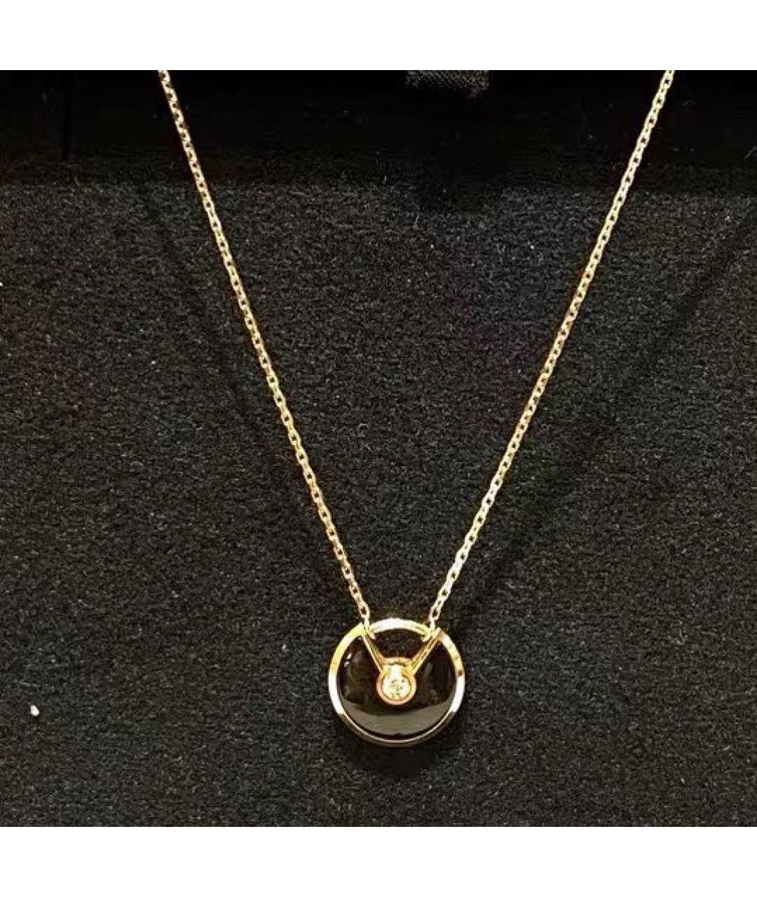 CARTIER Черное колье из розового золота, фото 6