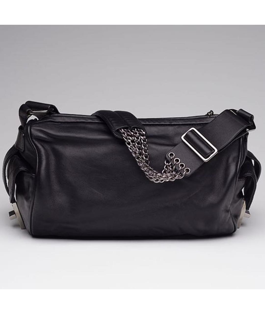 CHANEL Черная кожаная сумка через плечо, фото 3