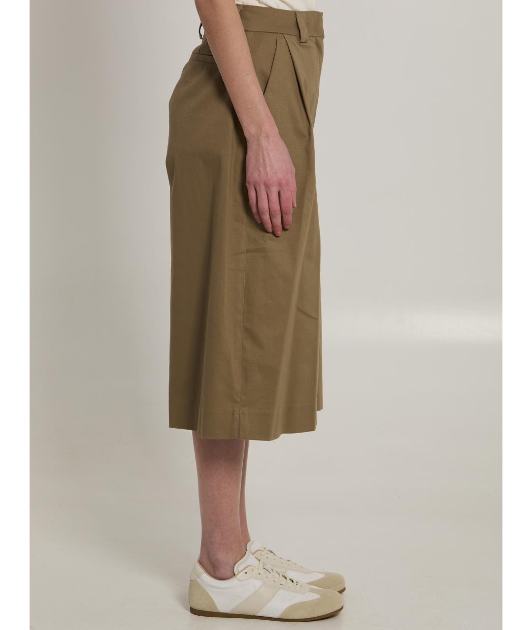 THELATEST Хаки хлопковые кюлоты, фото 3