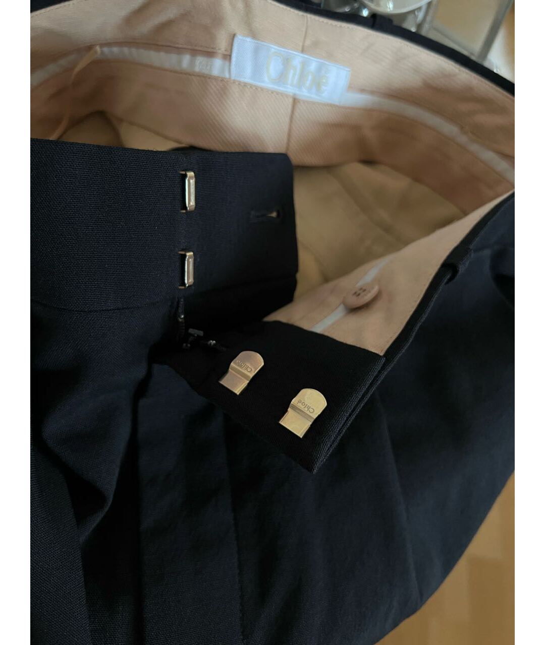 CHLOE Черные шерстяные шорты, фото 3