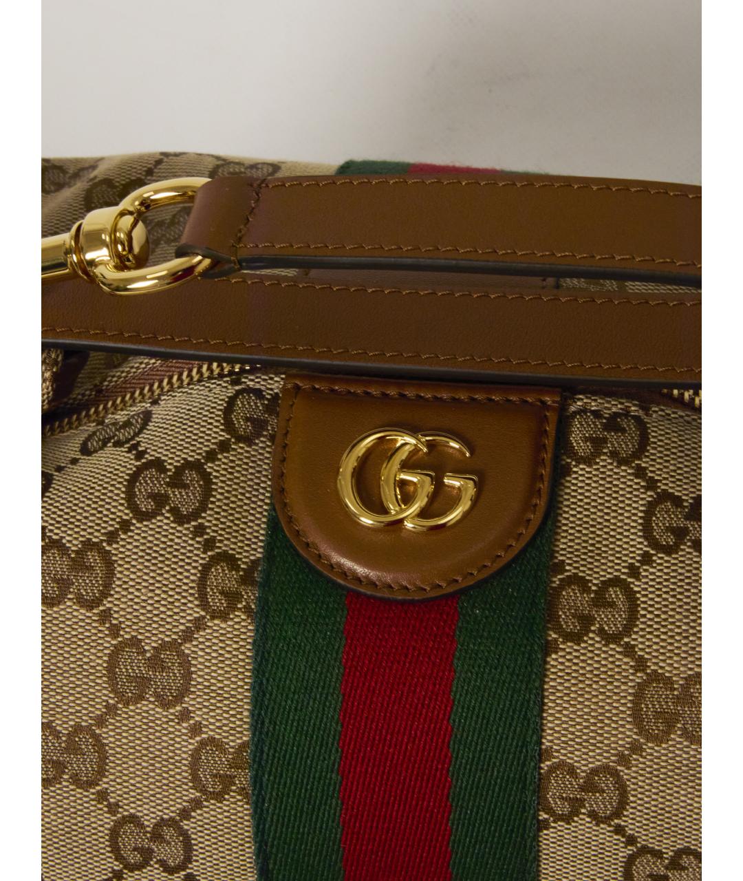 GUCCI Мульти тканевая сумка с короткими ручками, фото 4