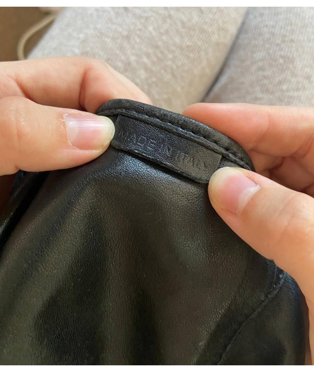 BURBERRY Черная кожаная сумка через плечо, фото 4