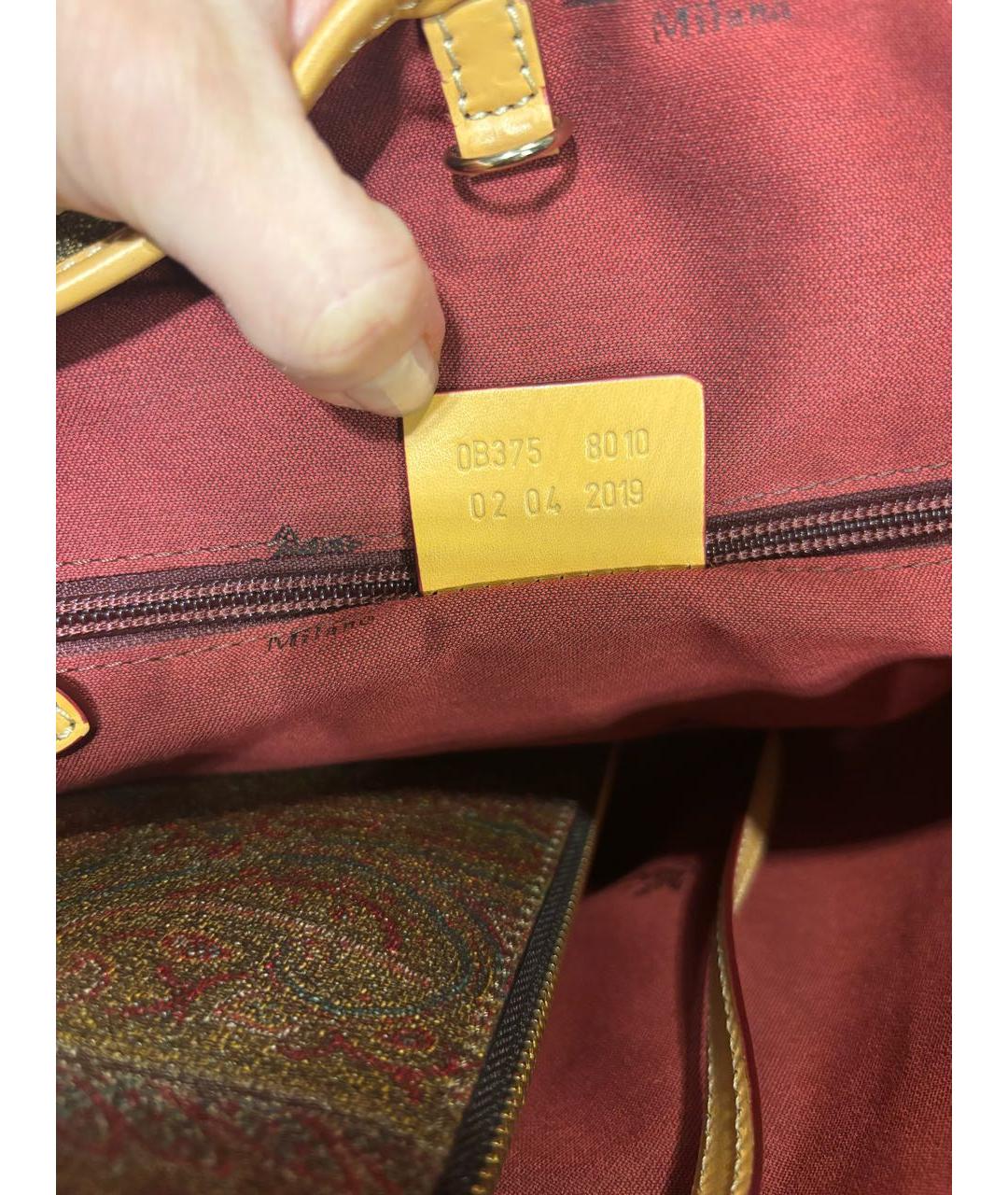 ETRO Бордовая сумка тоут, фото 5