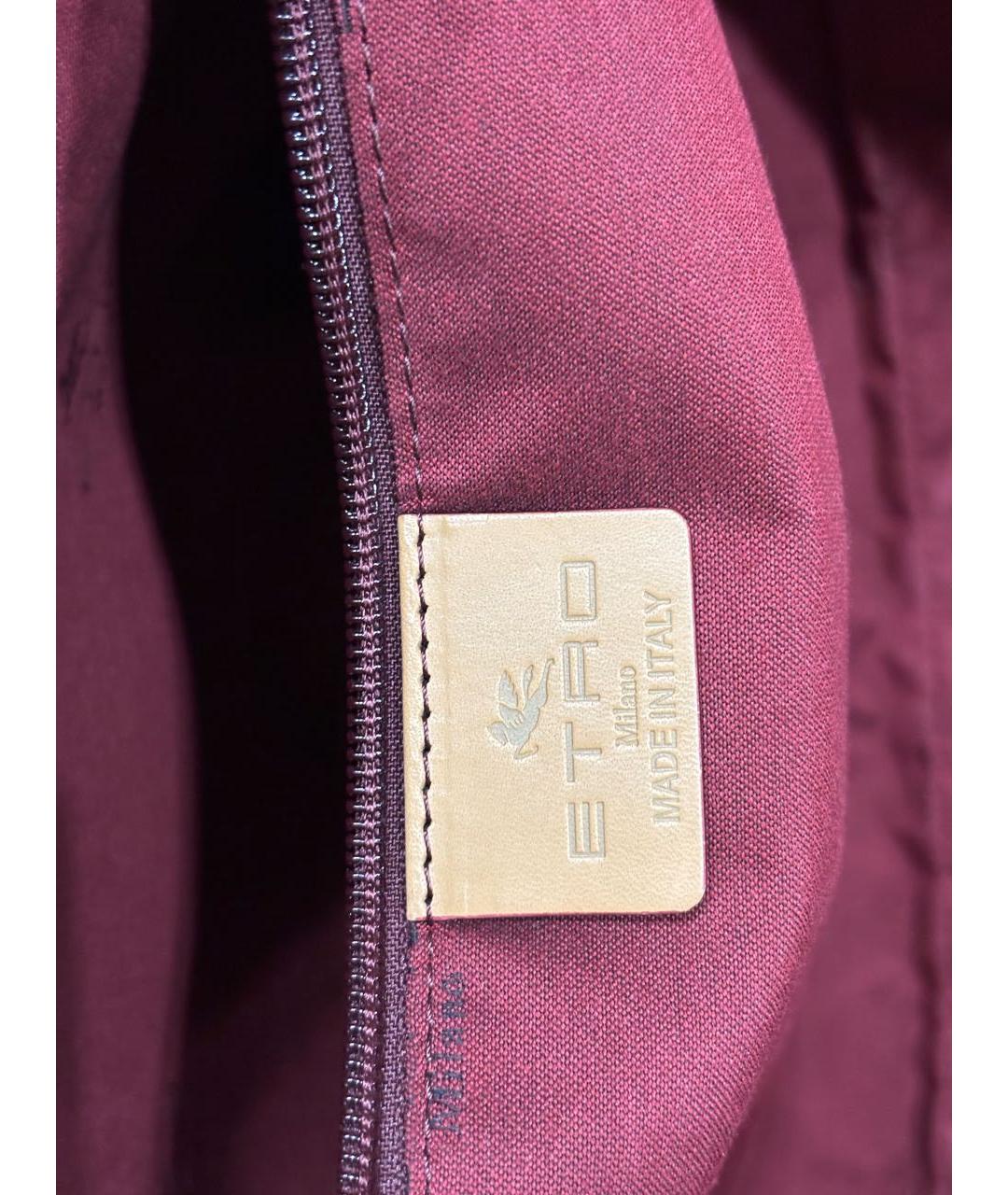 ETRO Бордовая сумка тоут, фото 3