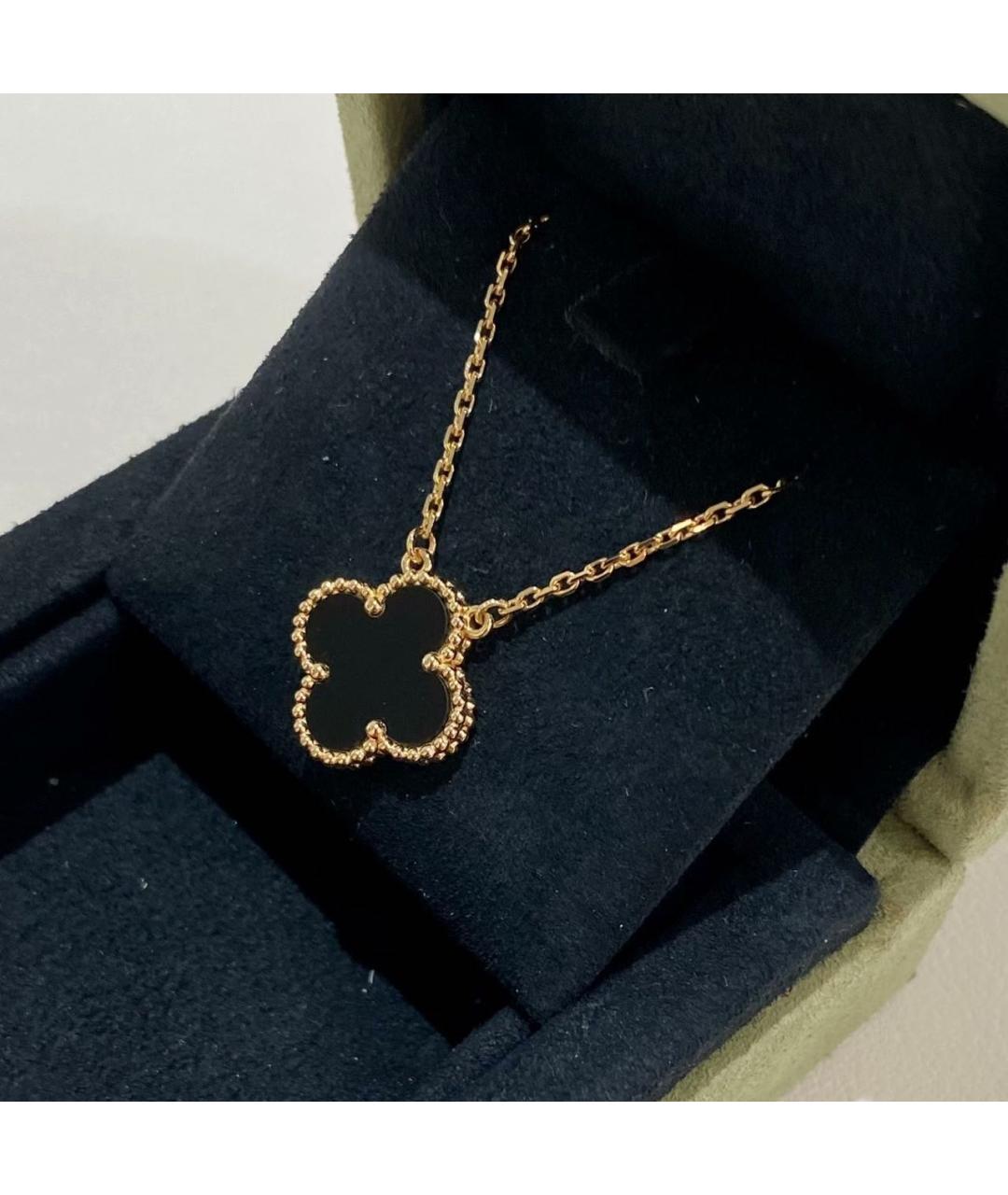 VAN CLEEF & ARPELS Черное колье из желтого золота, фото 5