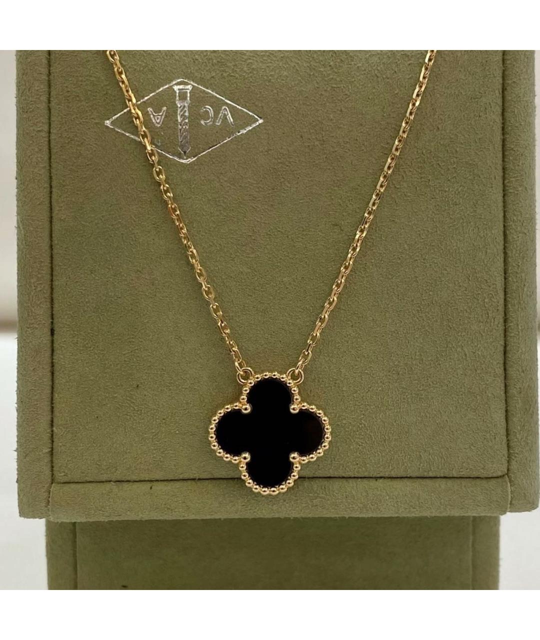 VAN CLEEF & ARPELS Черное колье из желтого золота, фото 6