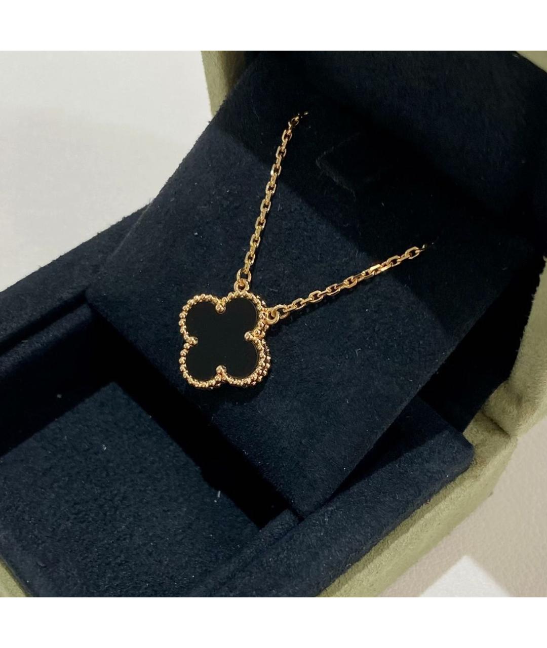 VAN CLEEF & ARPELS Черное колье из желтого золота, фото 4