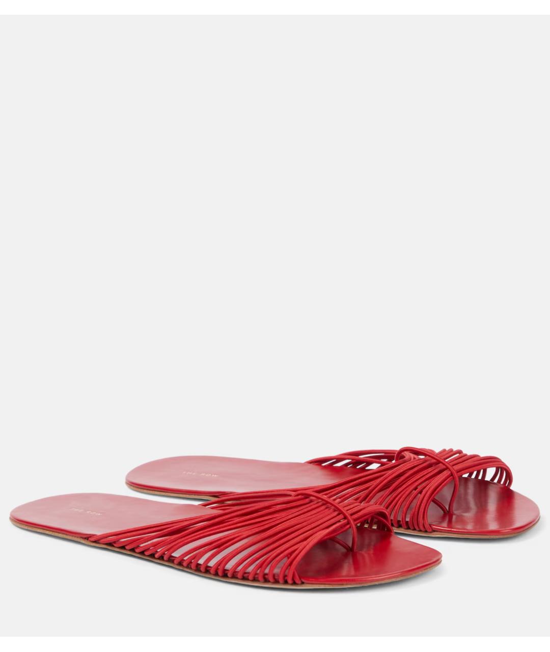 THE ROW Красные шлепанцы, фото 2