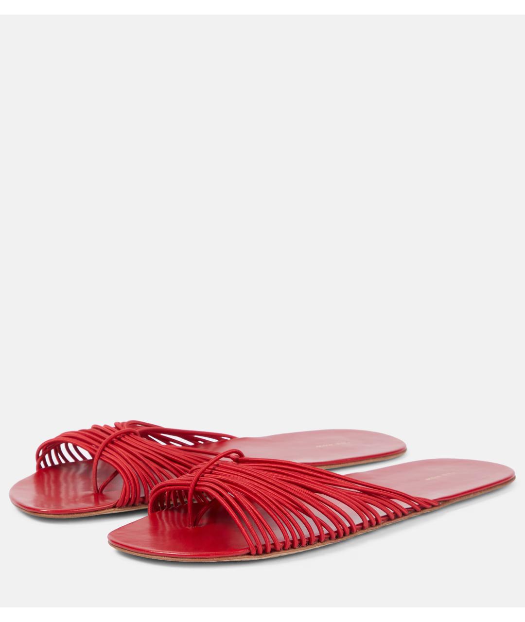 THE ROW Красные шлепанцы, фото 3