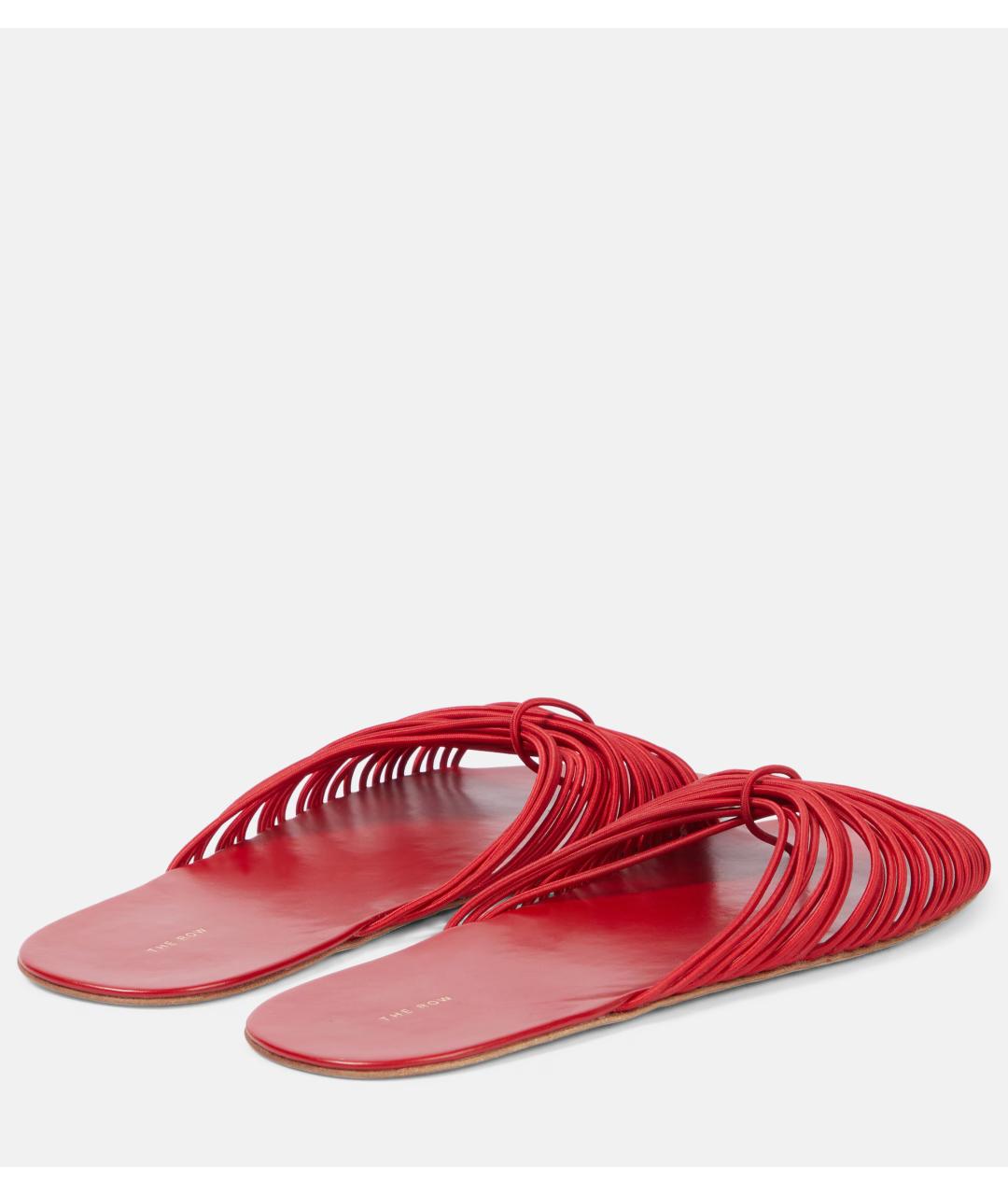 THE ROW Красные шлепанцы, фото 5