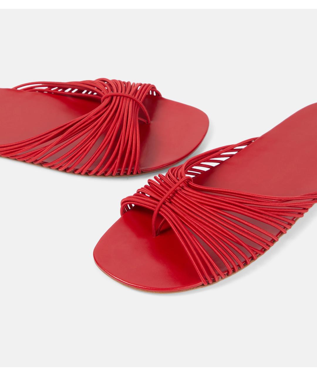 THE ROW Красные шлепанцы, фото 4