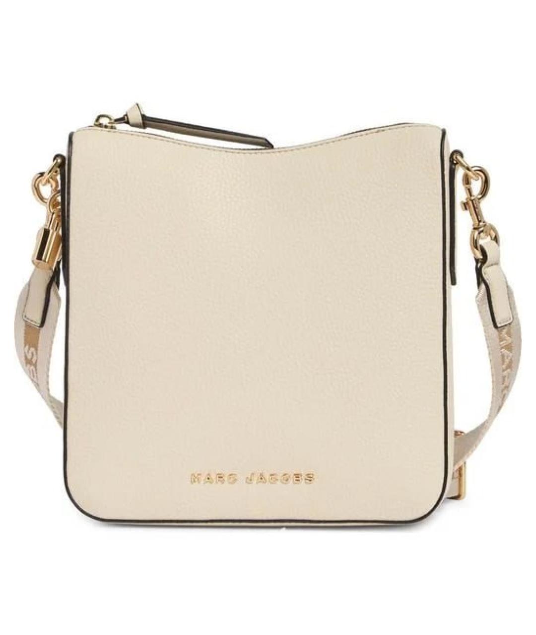 MARC JACOBS Бежевая кожаная сумка через плечо, фото 5