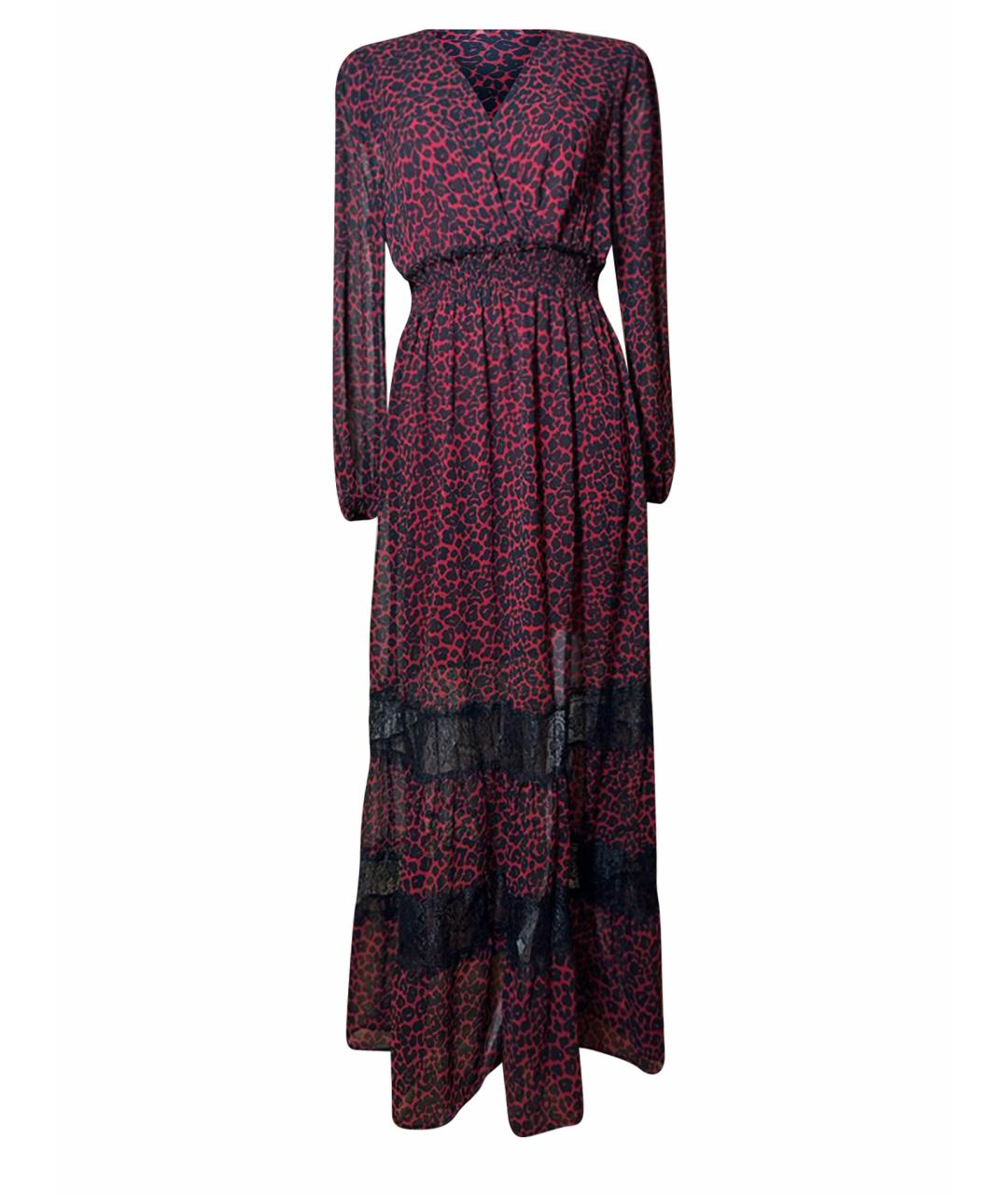 LIU JO Бордовое полиэстеровое коктейльное платье, фото 1