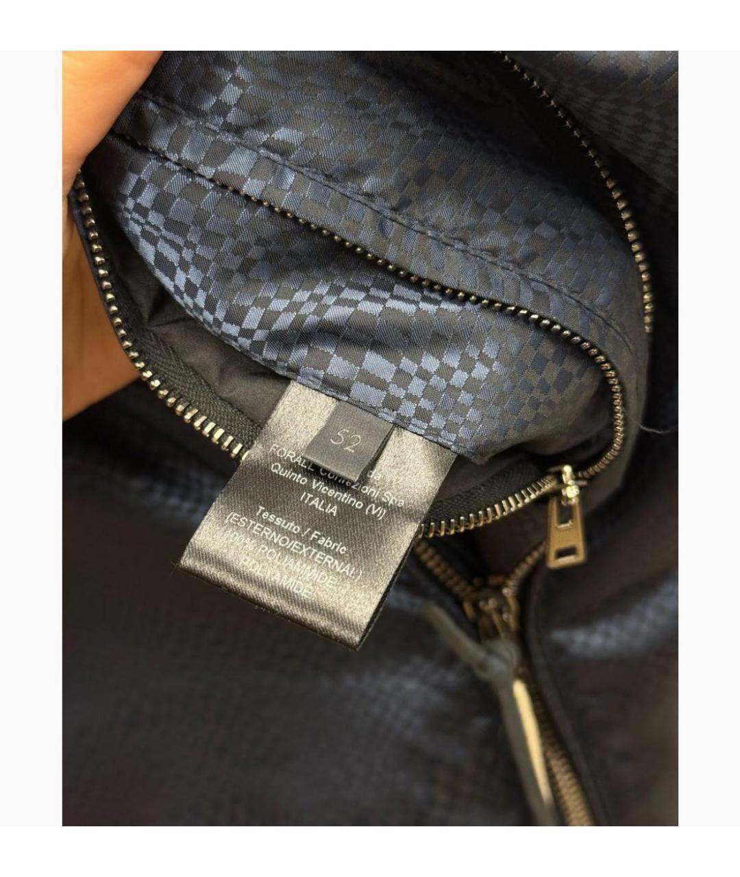 PAL ZILERI Темно-синяя полиамидовая куртка, фото 3