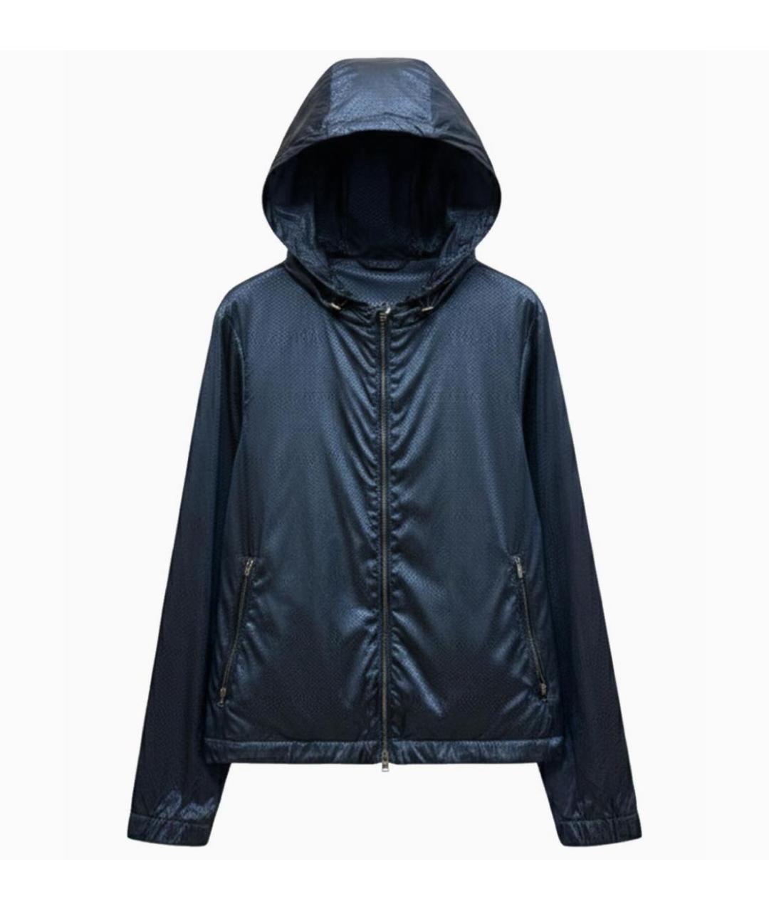 PAL ZILERI Темно-синяя полиамидовая куртка, фото 1