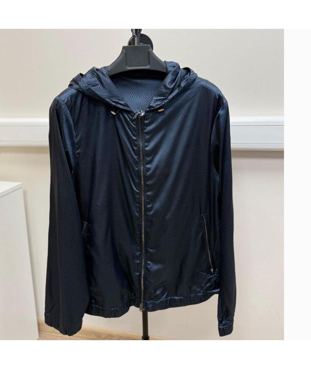 PAL ZILERI Темно-синяя полиамидовая куртка, фото 7