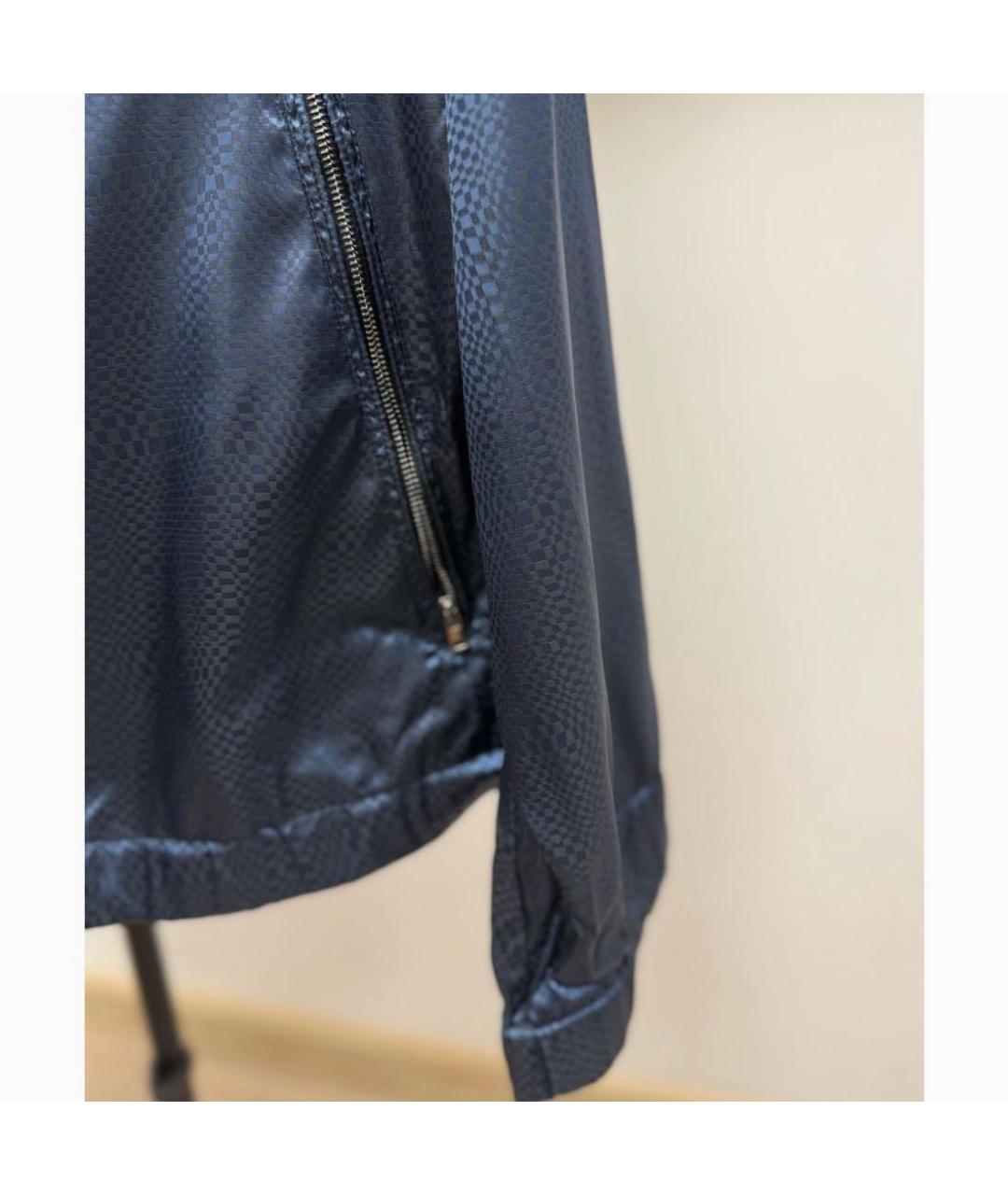 PAL ZILERI Темно-синяя полиамидовая куртка, фото 4