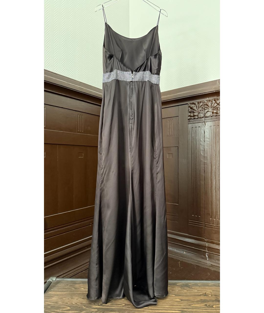 DOLCE&GABBANA Черное шелковое вечернее платье, фото 2