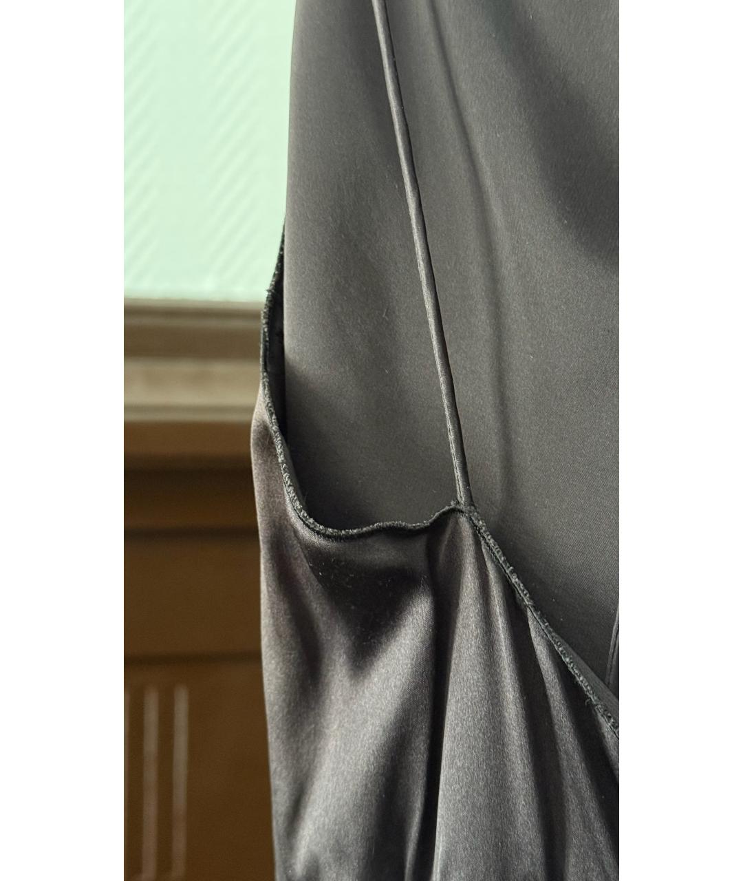 DOLCE&GABBANA Черное шелковое вечернее платье, фото 4