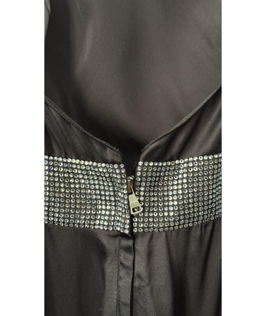 DOLCE&GABBANA Черное шелковое вечернее платье, фото 3