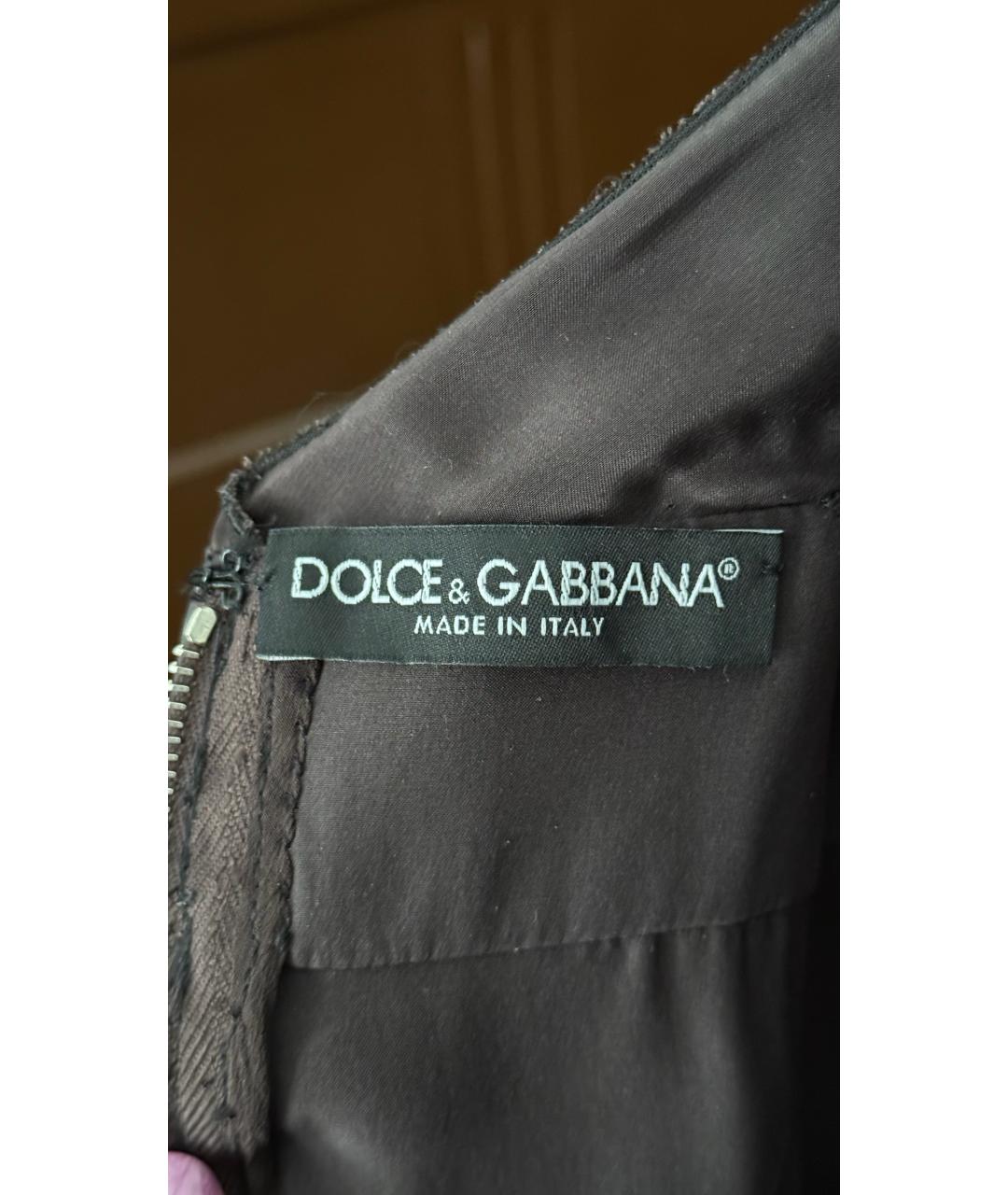 DOLCE&GABBANA Черное шелковое вечернее платье, фото 5