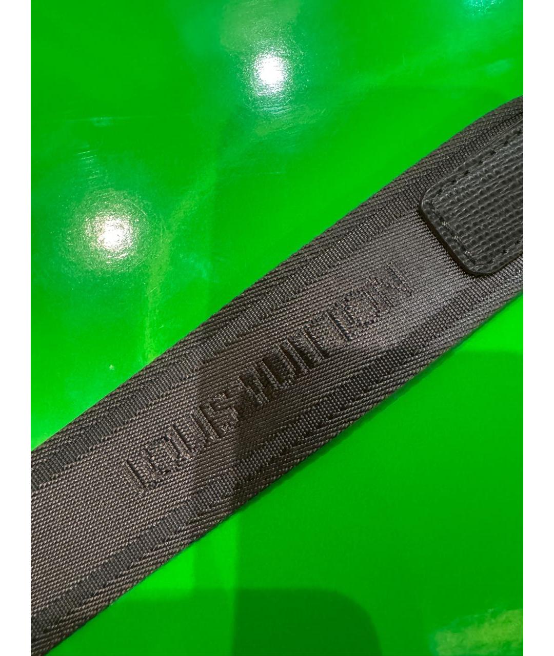 LOUIS VUITTON Антрацитовый ремень, фото 3