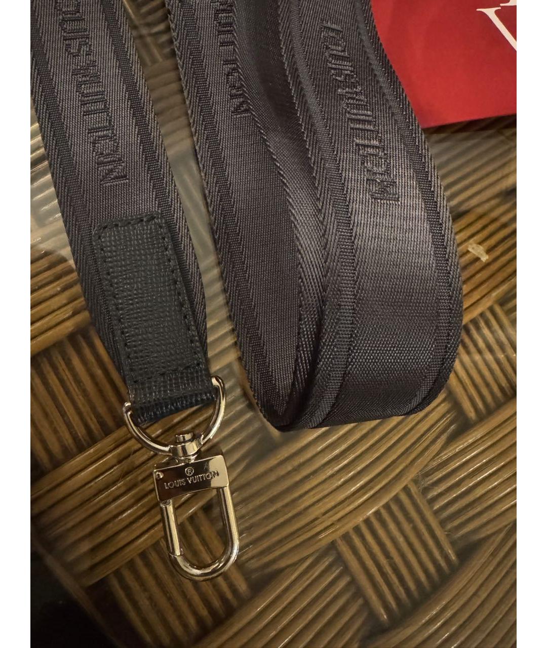 LOUIS VUITTON Антрацитовый ремень, фото 5