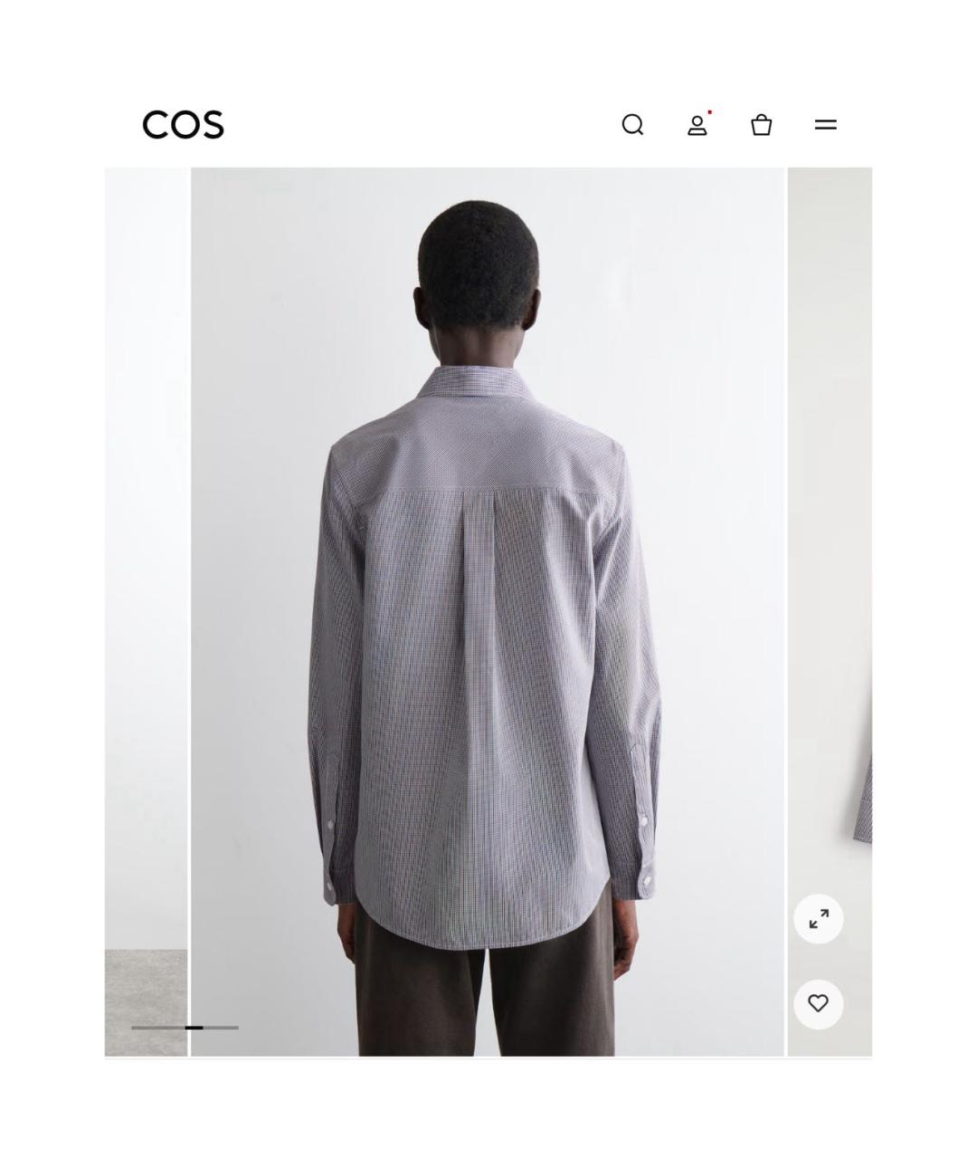 COS Мульти хлопковая рубашка, фото 4