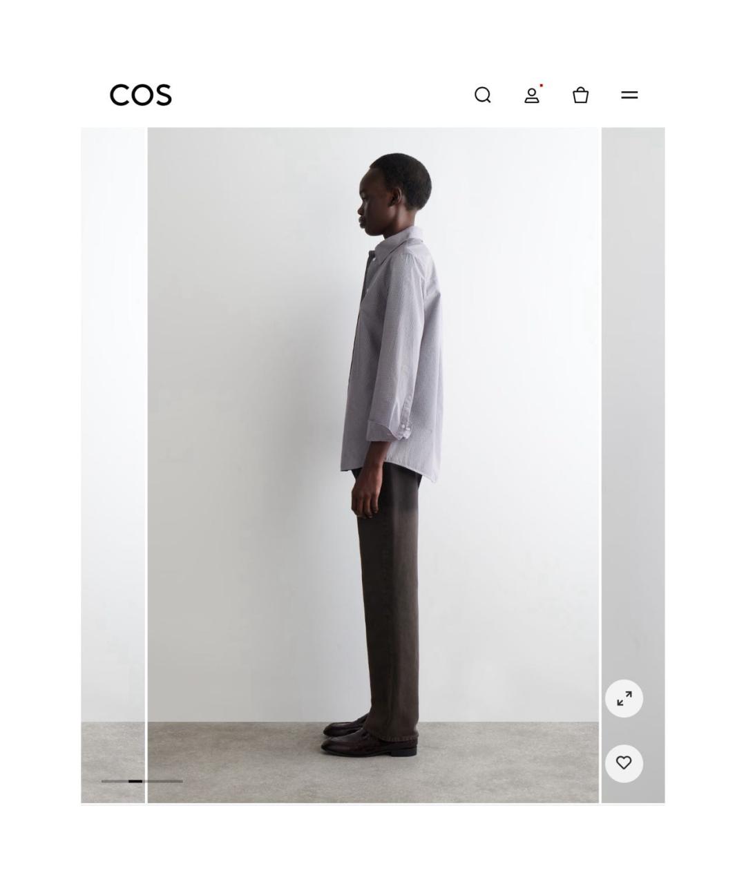 COS Мульти хлопковая рубашка, фото 3