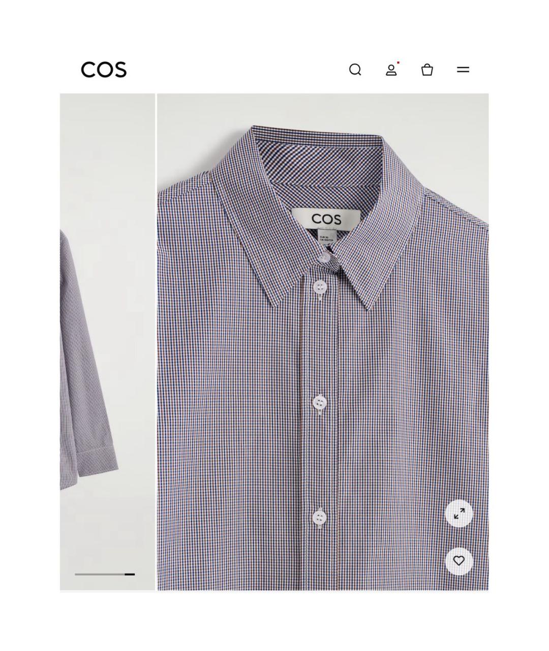 COS Мульти хлопковая рубашка, фото 5